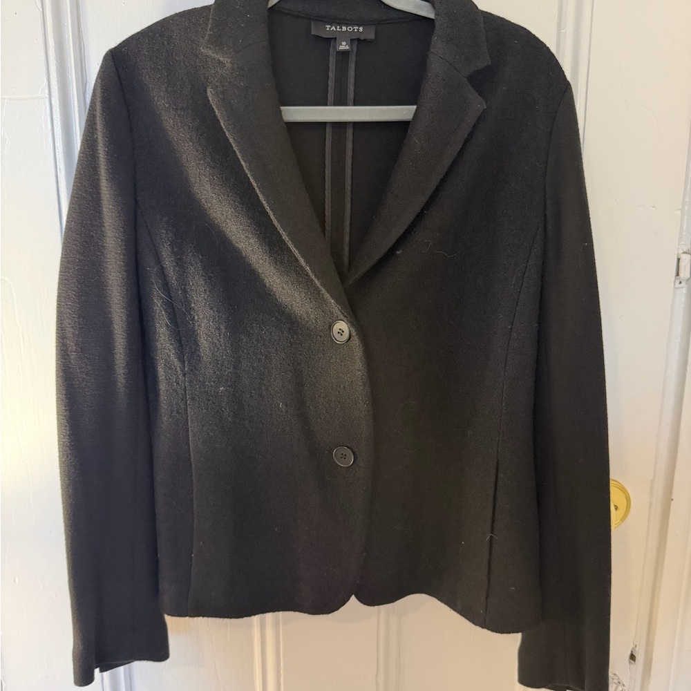 Talbots Women's Elegant Black Suit Jacket